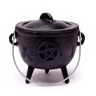 Kadidelnice litinový kotlík Pentagram