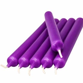 Stolní svíce fialová, 21cm